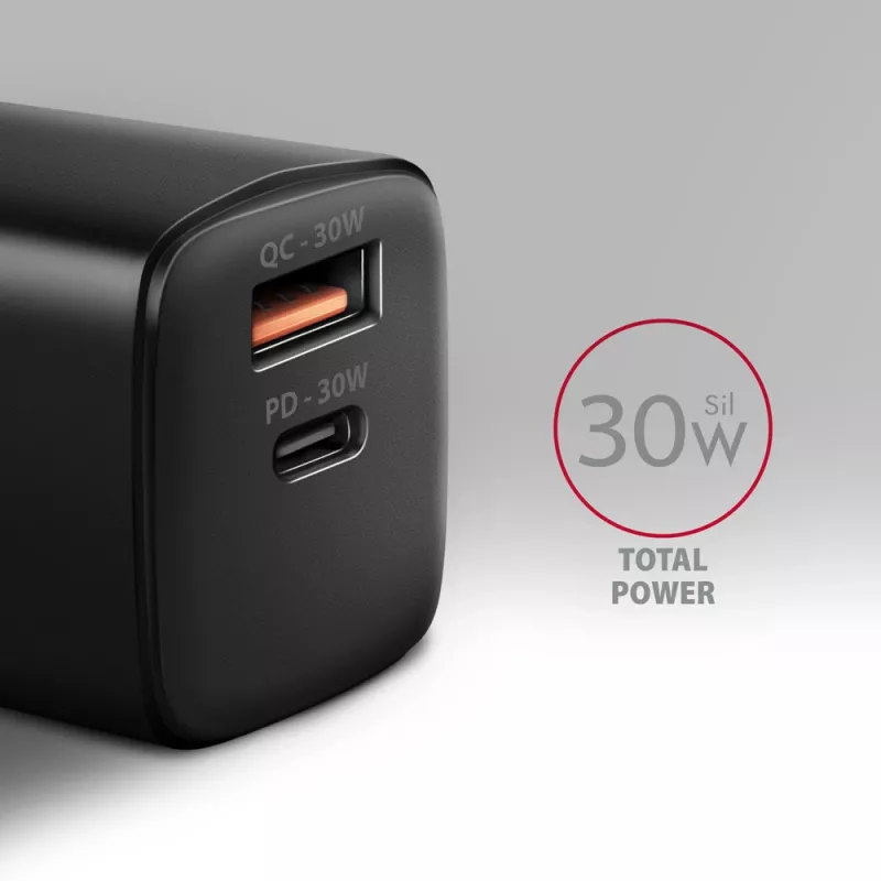 Ładowarka sieciowa Axagon ACU-PQ30 PD3.0 & QC4+ 2xWYJŚCIA 30W