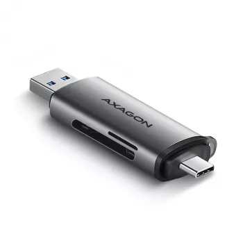 Czytnik kart Axagon CRE-SAC SuperSpeed USB-C+USB-A 5 Gb/s