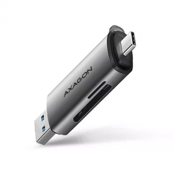 Czytnik kart Axagon CRE-SAC SuperSpeed USB-C+USB-A 5 Gb/s