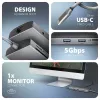 Axagon HMC-8HLSA, Hub USB 5Gbps, 3x USB-A, HDMI 4K/60Hz, RJ-45, SD/microSD, audio, PD 100W