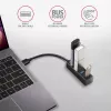 Axagon HUE-M1A 4x USB 3.2 Gen 1 MINI hub, metal, kabel USB-A 20 cm