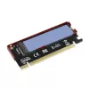 Axagon PCEM2-S PCIe x16 – adapter gniazda M.2 NVMe M-key, z pasywnym aluminiowym radiatorem
