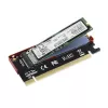 Axagon PCEM2-S PCIe x16 – adapter gniazda M.2 NVMe M-key, z pasywnym aluminiowym radiatorem