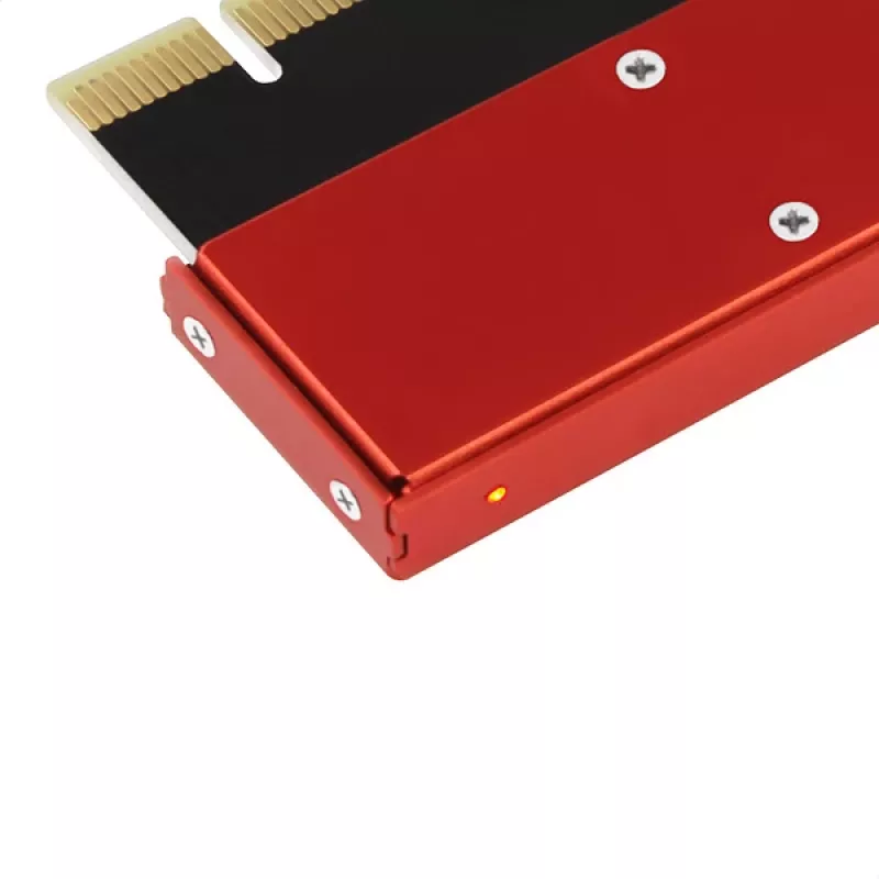 Axagon PCEM2-S PCIe x16 – adapter gniazda M.2 NVMe M-key, z pasywnym aluminiowym radiatorem