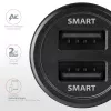 Axagon PWC-5V5 SMART ładowarka samochodowa 24W, 2x port USB-A, 5V/2,4A + 5V/2,4A