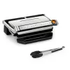 Grill kontaktowy Tefal OptiGrill + XL GC728D10, 2000 W, płyty nieprzywierające 800 cm², 9 programów, powierzchnia grzewcza 400×200 mm