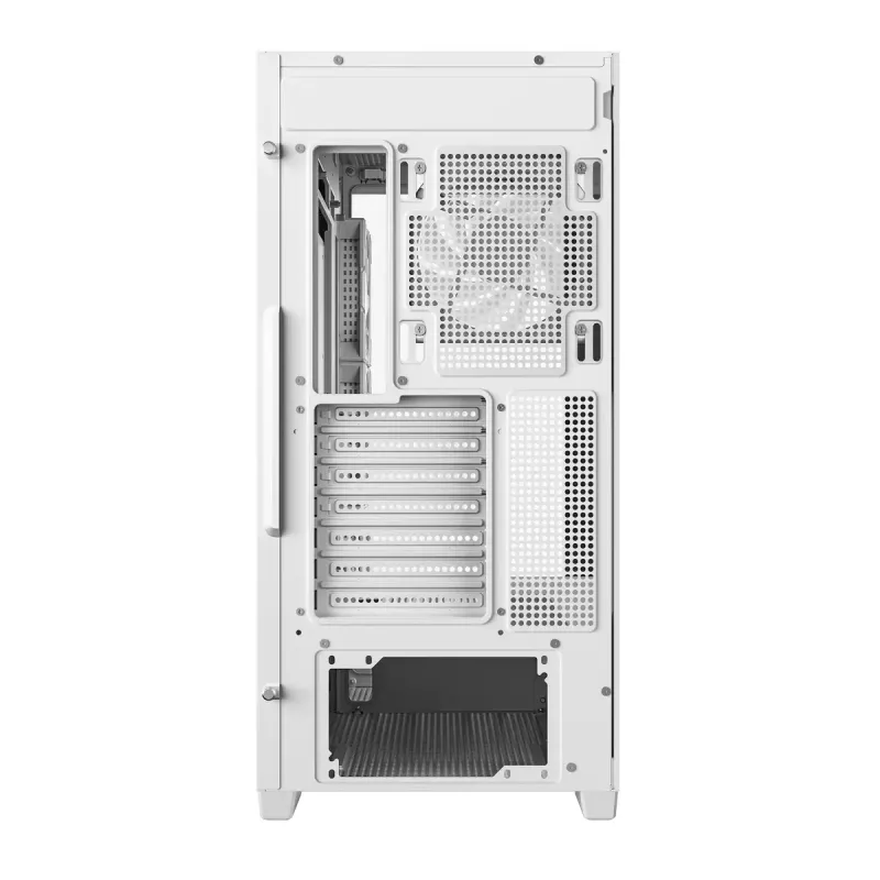 Obudowa PC DeepCool CG580 4F WH Midi Tower ATX/Micro ATX/ITX, hartowane szkło, 3×120mm + tylny 120mm wentylator, biała