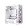 Obudowa PC DeepCool CG580 4F WH Midi Tower ATX/Micro ATX/ITX, hartowane szkło, 3×120mm + tylny 120mm wentylator, biała