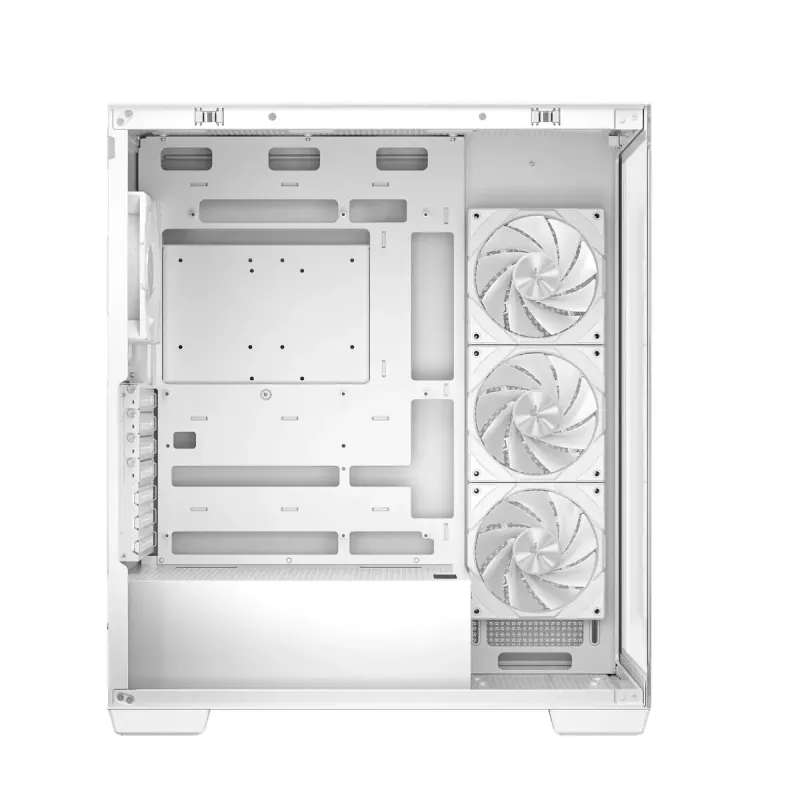Obudowa PC DeepCool CG580 4F WH Midi Tower ATX/Micro ATX/ITX, hartowane szkło, 3×120mm + tylny 120mm wentylator, biała