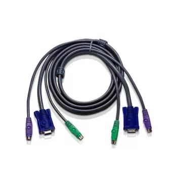 Kabel KVM ATEN 10ft PS/2 czarny 3 m