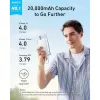 Powerbank Anker Zolo 10000mAh, 30W Super Fast Charging, zintegrowany kabel USB-C, biały