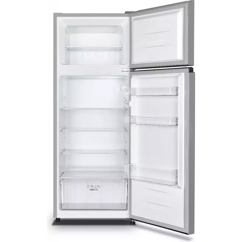 Wolnostojąca lodówka Gorenje RF414EPS4 — 206 L pojemności całkowitej, 165 L chłodziarka, 41 L zamrażalnik, szary