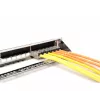 DIGITUS Modularny Panel Patchowy Galwanizowany - ekranowany 24-portowy 24-portowy zaślepka 1U montaż w szafie rack czarny RAL 9005