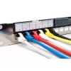 DIGITUS Modularny Panel Patchowy Galwanizowany - ekranowany 24-portowy 24-portowy zaślepka 1U montaż w szafie rack czarny RAL 9005