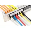 DIGITUS Modularny Panel Patchowy Galwanizowany - ekranowany 24-portowy 24-portowy zaślepka 1U montaż w szafie rack czarny RAL 9005