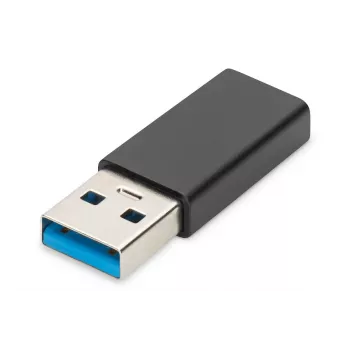 DIGITUS adapter USB Type-C, typ A na C M/Ż, 3A, 5Gb, wersja 3.0, czarny