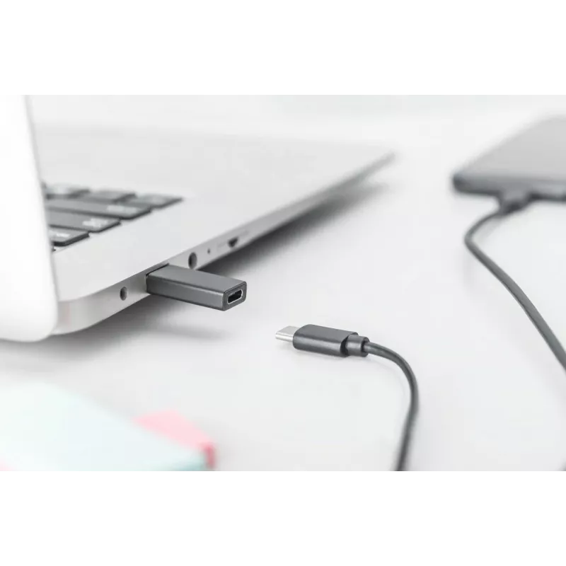 DIGITUS adapter USB Type-C, typ A na C M/Ż, 3A, 5Gb, wersja 3.0, czarny