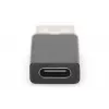 DIGITUS adapter USB Type-C, typ A na C M/Ż, 3A, 5Gb, wersja 3.0, czarny