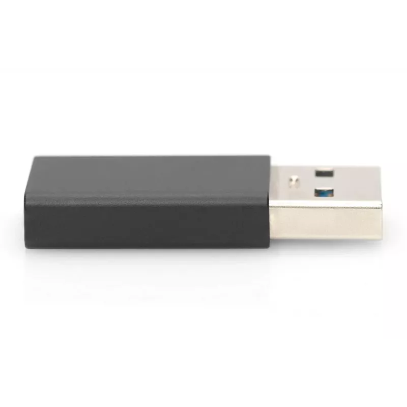 DIGITUS adapter USB Type-C, typ A na C M/Ż, 3A, 5Gb, wersja 3.0, czarny