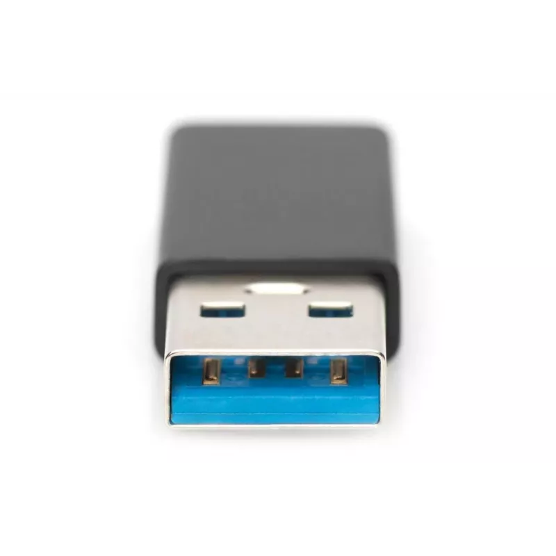 DIGITUS adapter USB Type-C, typ A na C M/Ż, 3A, 5Gb, wersja 3.0, czarny