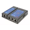 DIGITUS Tester kabli – tester jednostronny tester PoE z etui