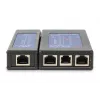 DIGITUS Tester kabli – tester jednostronny tester PoE z etui