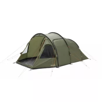 Namiot pięcioosobowy easy camp Hidra 5, zielony — kemping rodzinny, wspólne wnętrze, odporny na warunki atmosferyczne