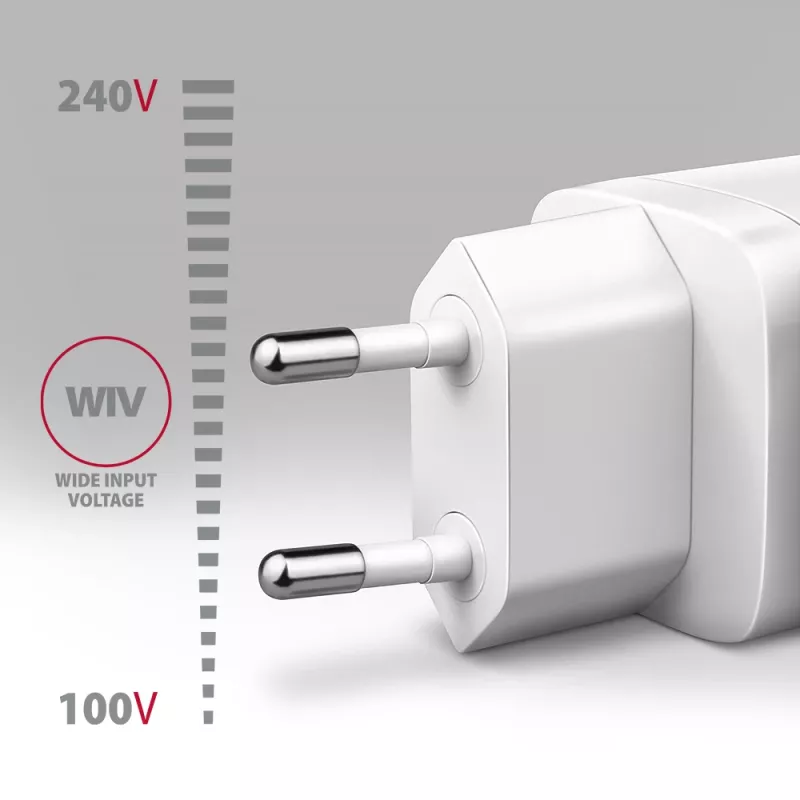 Ładowarka sieciowa Axagon ACU-PD30W 1x QC3.0/AFC/FCP/PD Type-C 30W Biała