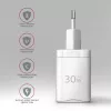 Ładowarka sieciowa Axagon ACU-PD30W 1x QC3.0/AFC/FCP/PD Type-C 30W Biała