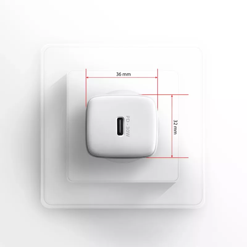 Ładowarka sieciowa Axagon ACU-PD30W 1x QC3.0/AFC/FCP/PD Type-C 30W Biała