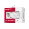 Ładowarka sieciowa Axagon ACU-PD30W 1x QC3.0/AFC/FCP/PD Type-C 30W Biała