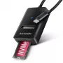 Adapter Axagon ADM2-CM USB-C M.2 NVMe SATA 10Gbps Czarny