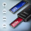 Adapter Axagon ADM2-CM USB-C M.2 NVMe SATA 10Gbps Czarny