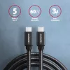 Axagon BUCM3-CM30AB SPEED USB-C <> USB-C 3.2 Gen 1 kabel 3 m