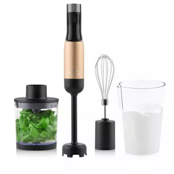 Blender ręczny ETA Mano ETA321990020 — silnik 1000 W, 9 prędkości, czarno-złoty