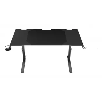 Proste biurko komputerowe GENESIS NDS-2249 Czarny MDF 140x75cm