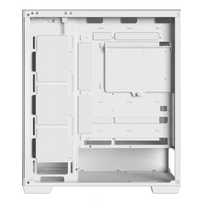 Obudowa PC DeepCool CG580 WH Biała — ATX/mATX/ITX, hartowane szkło, obsługuje wentylatory 120/140 mm, 3,5 cala×2, 2,5 cala×3, USB 3.2 Gen1