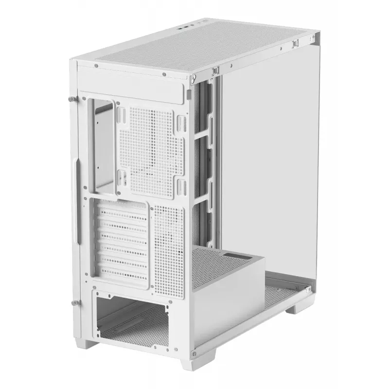 Obudowa PC DeepCool CG580 WH Biała — ATX/mATX/ITX, hartowane szkło, obsługuje wentylatory 120/140 mm, 3,5 cala×2, 2,5 cala×3, USB 3.2 Gen1