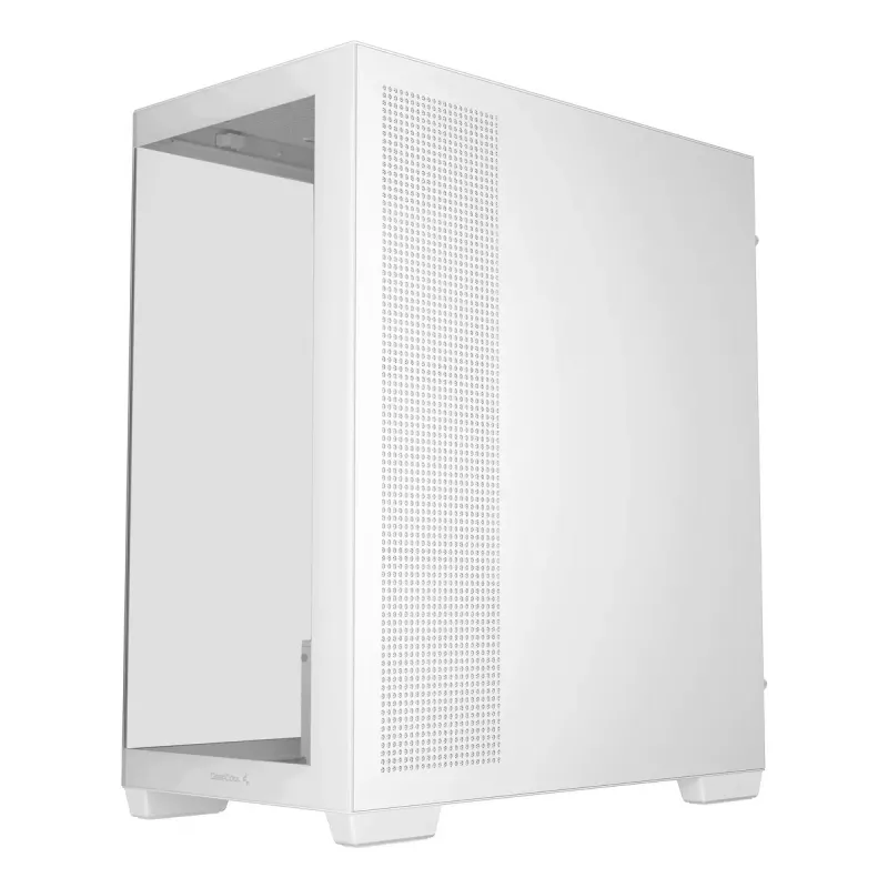 Obudowa PC DeepCool CG580 WH Biała — ATX/mATX/ITX, hartowane szkło, obsługuje wentylatory 120/140 mm, 3,5 cala×2, 2,5 cala×3, USB 3.2 Gen1