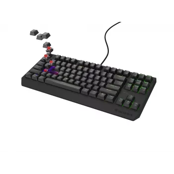 Klawiatura gamingowa GENESIS Thor 230 TKL USB + RF Wireless + Bluetooth QWERTY Czarny