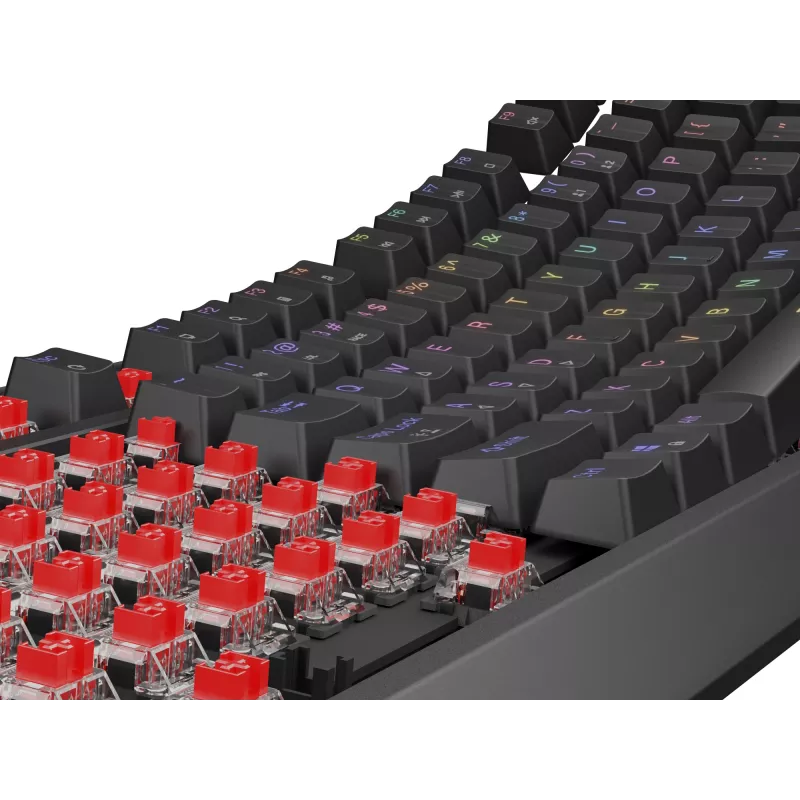 Klawiatura gamingowa GENESIS Thor 230 TKL USB + RF Wireless + Bluetooth QWERTY Czarny