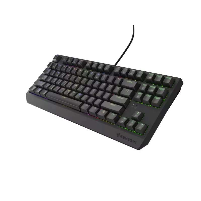 Klawiatura gamingowa GENESIS Thor 230 TKL USB + RF Wireless + Bluetooth QWERTY Czarny