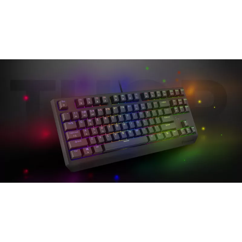Klawiatura gamingowa GENESIS Thor 230 TKL USB + RF Wireless + Bluetooth QWERTY Czarny