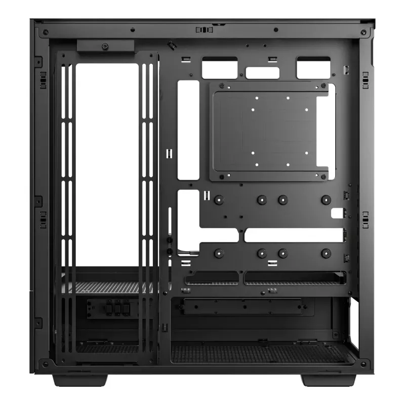 Obudowa PC DeepCool CH690 DIGITAL Tower Czarna — ATX/Micro-ATX/Mini-ITX, wyświetlacz LCD, 3 wnęki 2,5 cala + 1 wnęka 3,5 cala, GPU do 450 mm, chłodzenie CPU do 182 mm