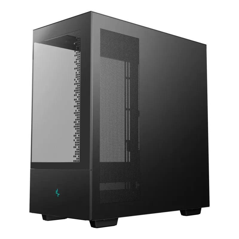 Obudowa PC DeepCool CH690 DIGITAL Tower Czarna — ATX/Micro-ATX/Mini-ITX, wyświetlacz LCD, 3 wnęki 2,5 cala + 1 wnęka 3,5 cala, GPU do 450 mm, chłodzenie CPU do 182 mm