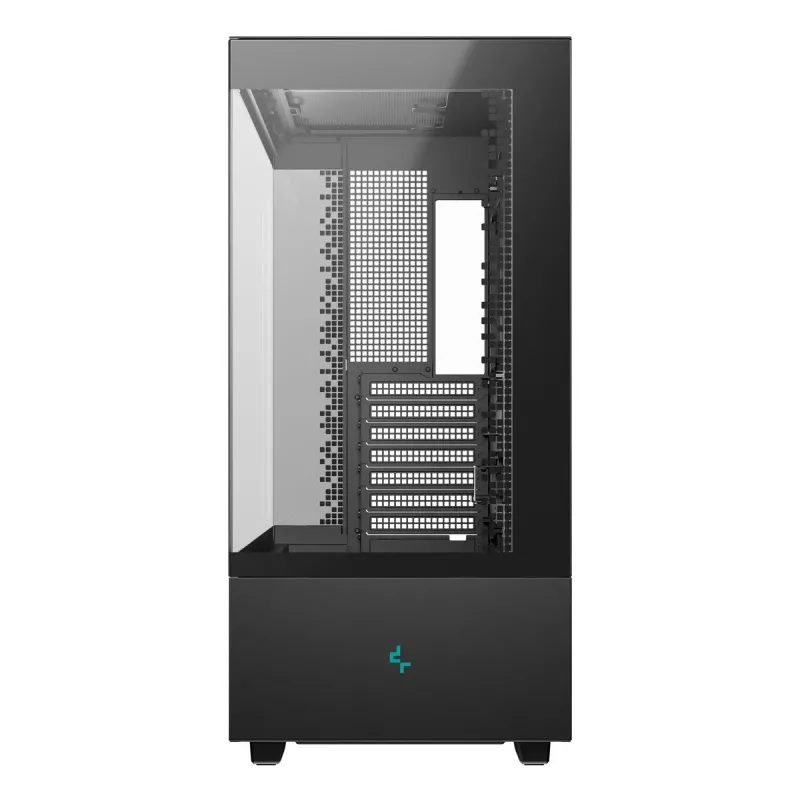 Obudowa PC DeepCool CH690 DIGITAL Tower Czarna — ATX/Micro-ATX/Mini-ITX, wyświetlacz LCD, 3 wnęki 2,5 cala + 1 wnęka 3,5 cala, GPU do 450 mm, chłodzenie CPU do 182 mm