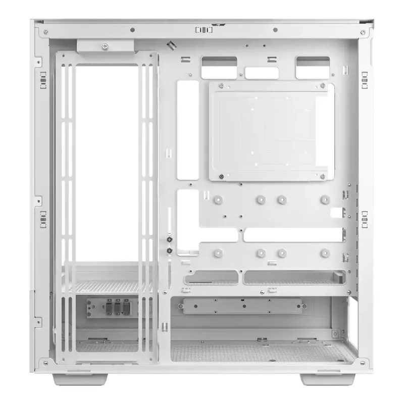 Obudowa PC DeepCool CH690 Tower White — wsparcie ATX/microATX, wyświetlacz LCD, 3x wnęka 2,5 cala, 1x 3,5 cala, GPU do 450 mm, wysokość chłodzenia CPU 182 mm