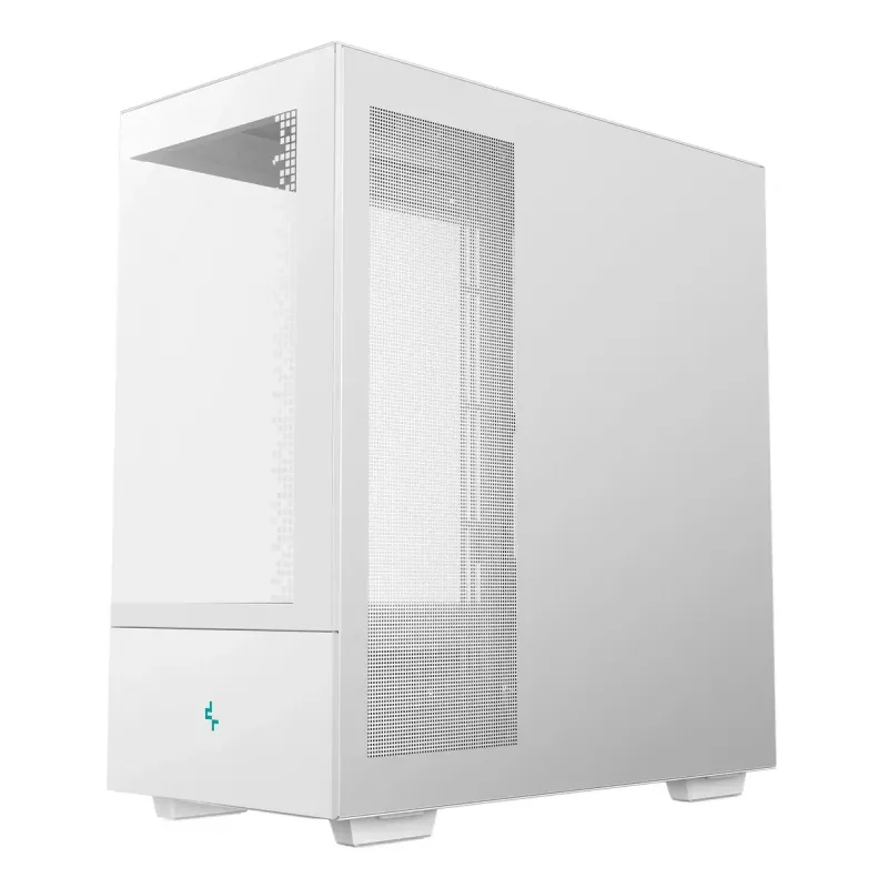 Obudowa PC DeepCool CH690 Tower White — wsparcie ATX/microATX, wyświetlacz LCD, 3x wnęka 2,5 cala, 1x 3,5 cala, GPU do 450 mm, wysokość chłodzenia CPU 182 mm