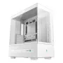 Obudowa PC DeepCool CH690 Tower White — wsparcie ATX/microATX, wyświetlacz LCD, 3x wnęka 2,5 cala, 1x 3,5 cala, GPU do 450 mm, wysokość chłodzenia CPU 182 mm