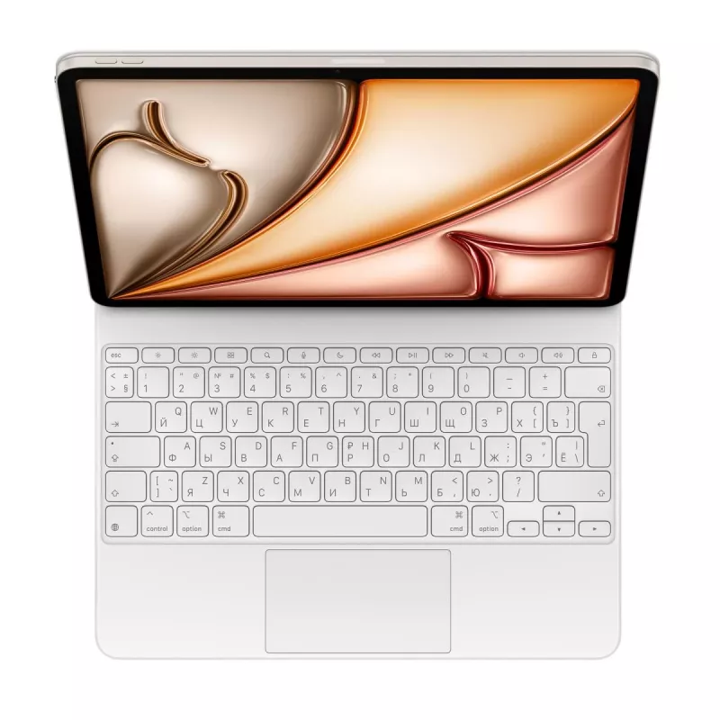 APPLE Magic klawiatura do iPad Air 13-in M3 - rosyjski - biały